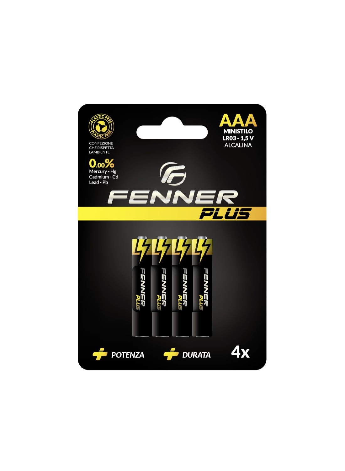 Batteria Fenner MiniStilo AAA Alcalina FN-LR03 1Cnf/4pz