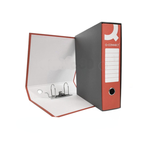 Raccoglitore commerciale con custodia dorso 8cm rosso