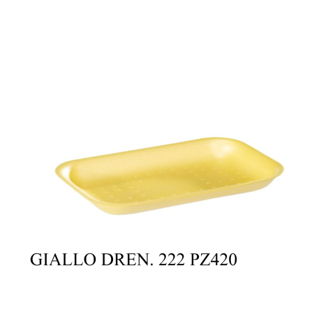 Vassoio Pse giallo dren.222 pz420 23,1x18,2x3,5 - 15D222QU101C