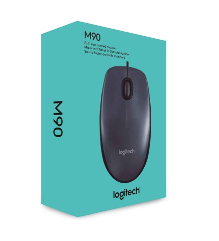 Mouse logitech M90 black usb  910- 001793