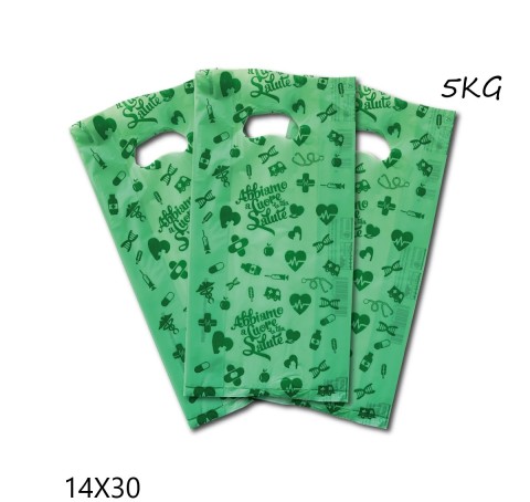 Buste Shopper Bio f.to 14x30 farmacia 5kg - fagiolo