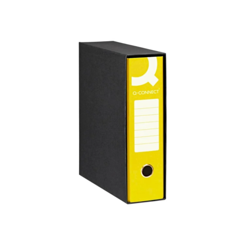 Raccoglitore commerciale con custodia dorso 8cm giallo