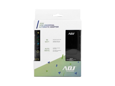 Alimentatore notebook Adj 90w mini 8 connettori 3 pin black