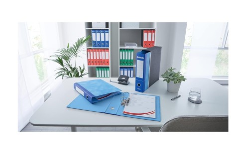 Raccoglitore Esselte Essentials G75 con Custodia - dorso 8cm blu