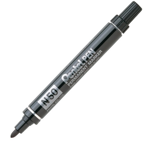 Pennarello indelebile Pentel N50 - punta toda nero
