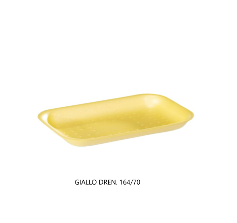 Vassoio Pse giallo drenante164/70sd pz 500