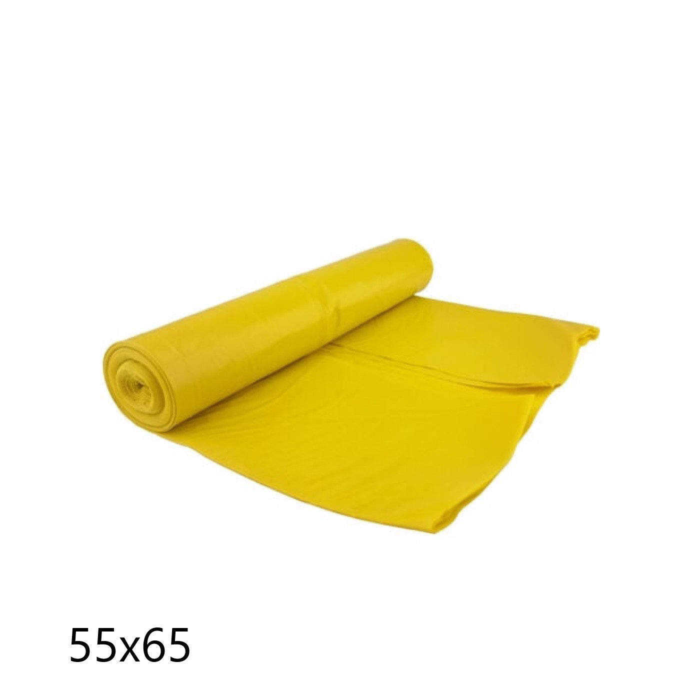 Rotolo sacchi spazzatura 55x65 Giallo - 15pz